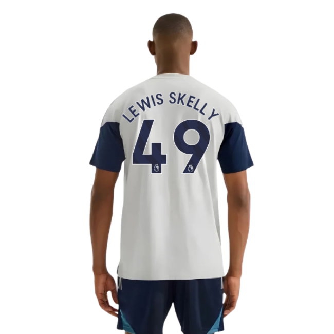 2025-2026 Arsenal Training Tee (Grey) (Lewis Skelly 49) — Buy Online