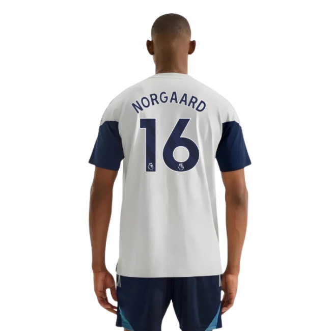 2025-2026 Arsenal Training Tee (Grey) (Norgaard 16) — Buy Now