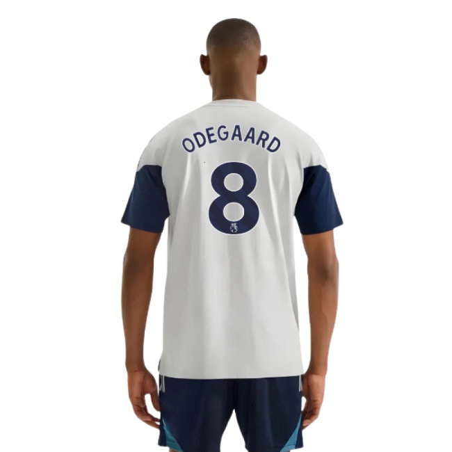 2025-2026 Arsenal Training Tee (Grey) (Odegaard 8) — Buy Online