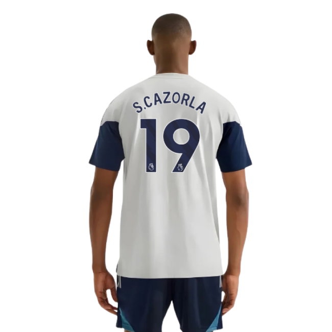 2025-2026 Arsenal Training Tee (Grey) (S.Cazorla 19) — Buy Now