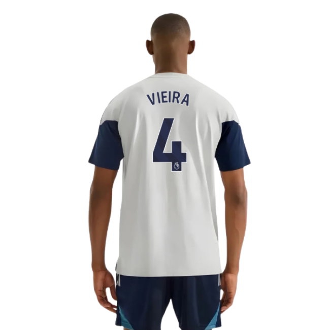 2025-2026 Arsenal Training Tee (Grey) (Vieira 4) — Buy Online