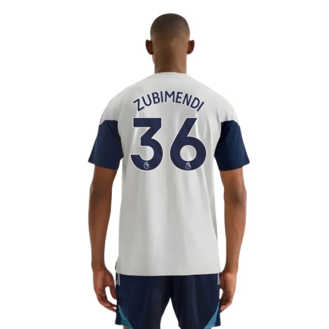 2025-2026 Arsenal Training Tee (Grey) (Zubimendi 36) — Shop Online