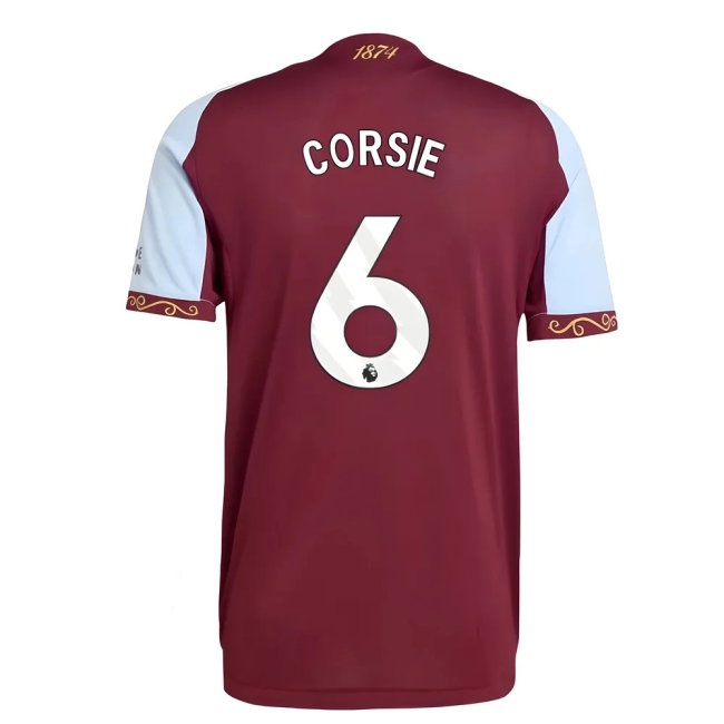 2025-2026 Aston Villa Player Version Home Shirt (Corsie 6) — Buy Online