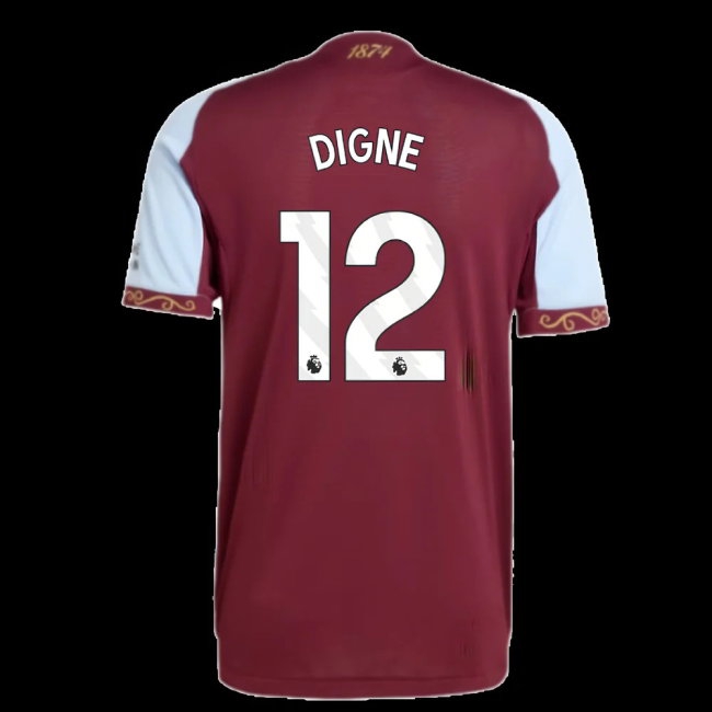2025-2026 Aston Villa Player Version Home Shirt (Digne 12) — Shop Now