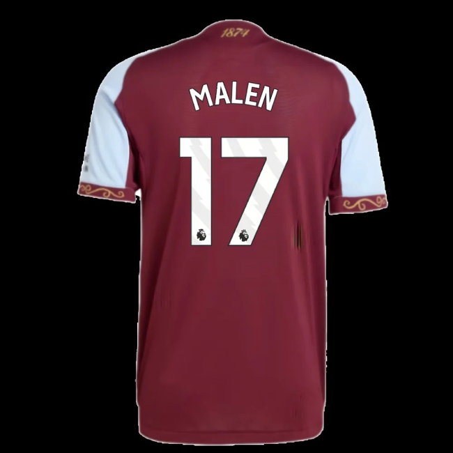 2025-2026 Aston Villa Player Version Home Shirt (Malen 17) — Shop Online