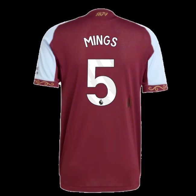 2025-2026 Aston Villa Player Version Home Shirt (Mings 5) — Shop Now