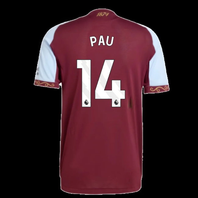 2025-2026 Aston Villa Player Version Home Shirt (Pau 14) — Shop Online