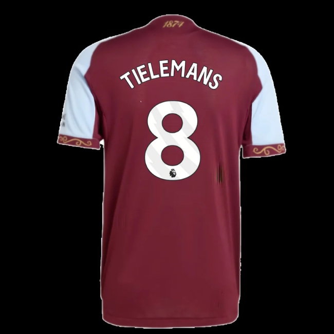 2025-2026 Aston Villa Player Version Home Shirt (Tielemans 8) — Shop Online