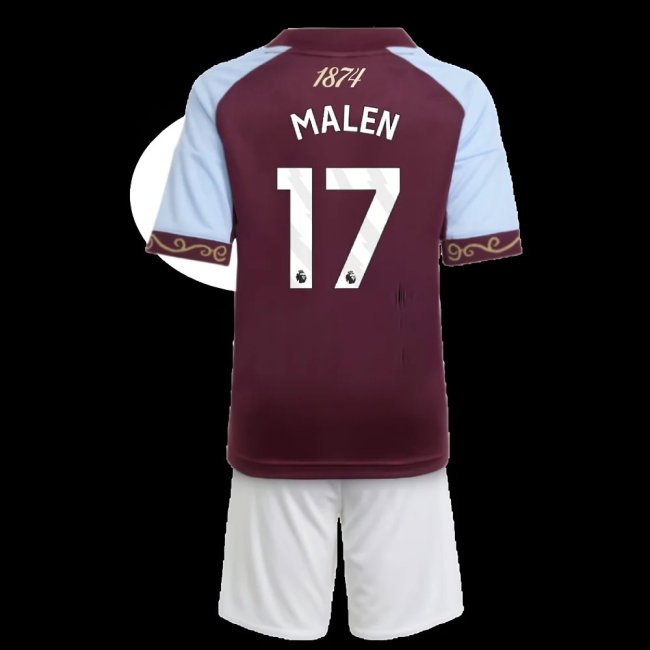 2025-2026 Aston Villa Home Mini Kit (Malen 17) — Shop Now
