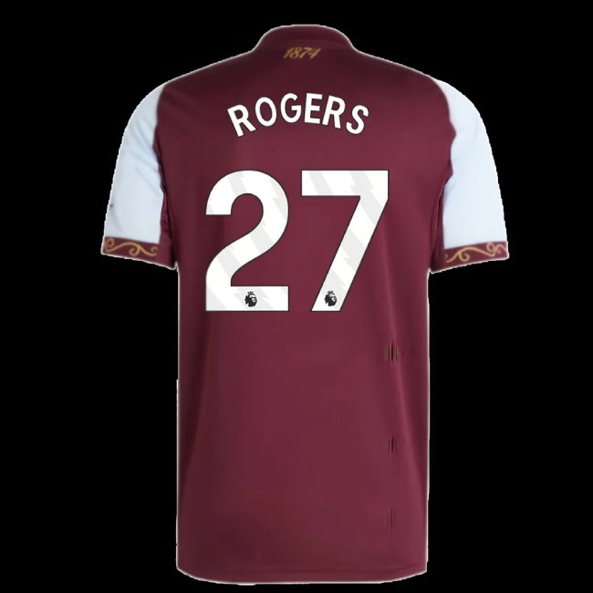 2025-2026 Aston Villa Home Shirt (Rogers 27) — Buy Online