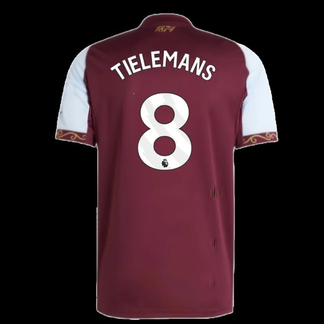 2025-2026 Aston Villa Home Shirt (Tielemans 8) — Buy Online