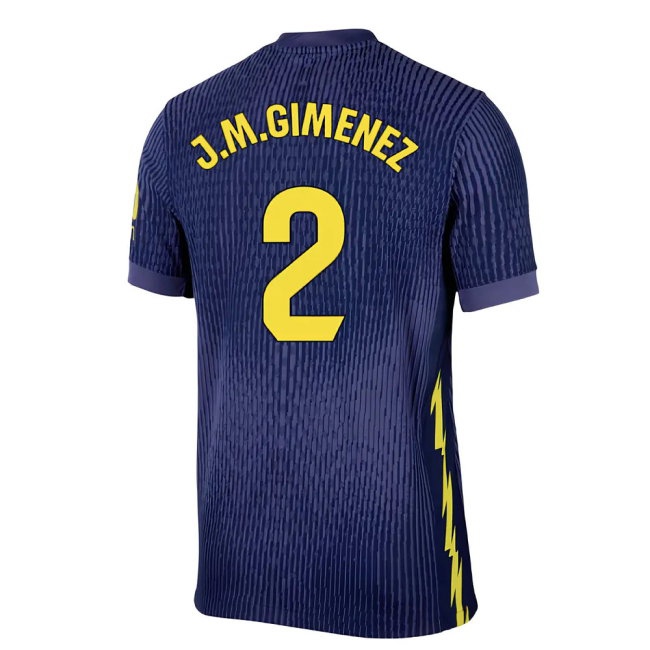 2025-2026 Atletico Madrid Player Version Away Shirt (J.M.Gimenez 2) — Shop Online