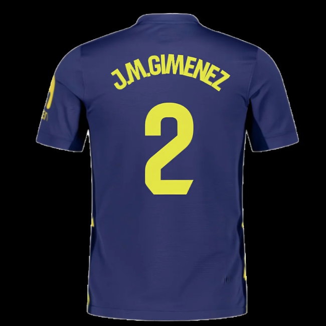 2025-2026 Atletico Madrid Away Shirt (J.M.Gimenez 2) — Shop Now