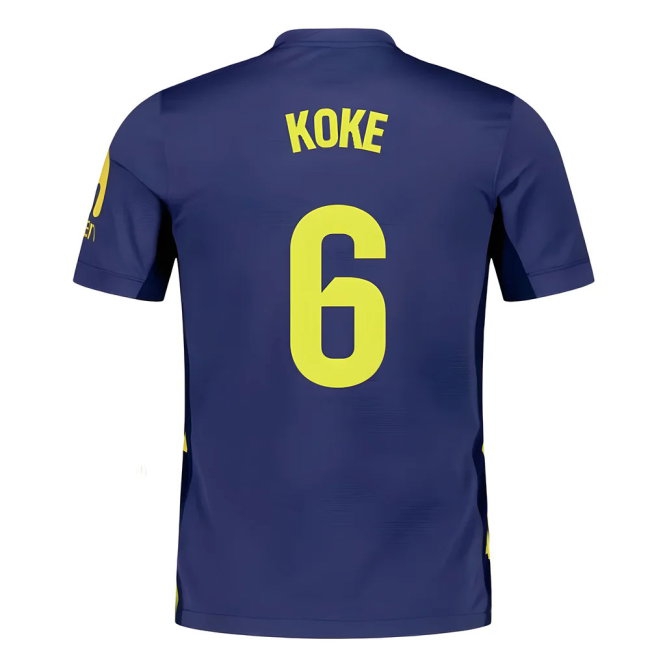 2025-2026 Atletico Madrid Away Shirt (Koke 6) — Shop Online