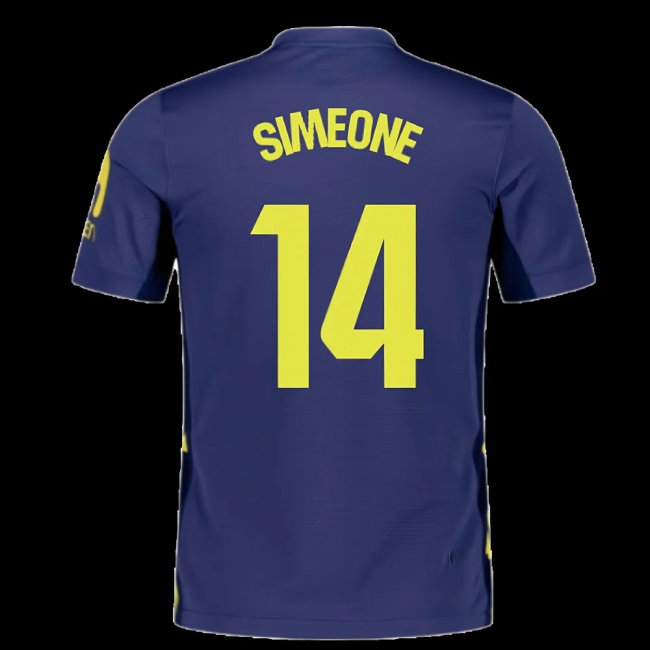 2025-2026 Atletico Madrid Away Shirt (Simeone 14) — Shop Now