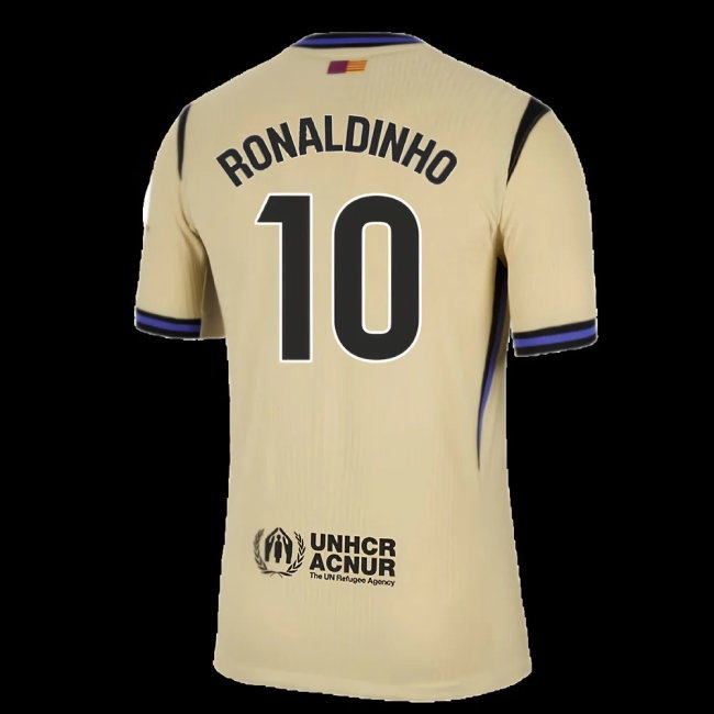 2025-2026 Barcelona Player Version Away Shirt (Ronaldinho 10) — Buy Online