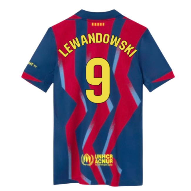 2025-2026 Barcelona Fourth Shirt (Kids) (Lewandowski 9) — Shop Now