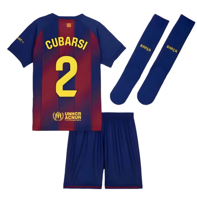 2025-2026 Barcelona Home Mini Kit (Cubarsi 2) — Buy Now