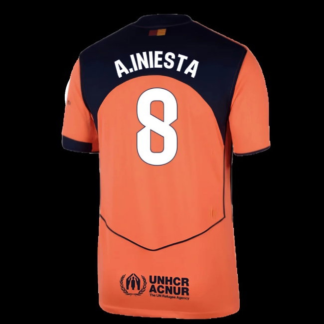 2025-2026 Barcelona Third Shirt (A.Iniesta 8) — Shop Online