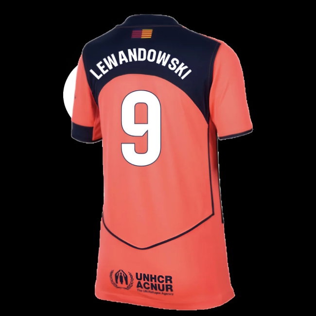 2025-2026 Barcelona Third Shirt (Kids) (Lewandowski 9) — Buy Online