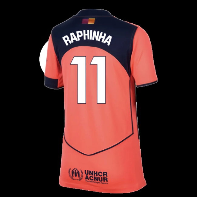 2025-2026 Barcelona Third Shirt (Kids) (Raphinha 11) — Buy Online