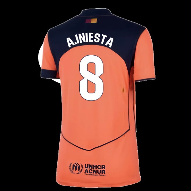 2025-2026 Barcelona Third Shirt (Womens) (A.Iniesta 8) — Shop Online