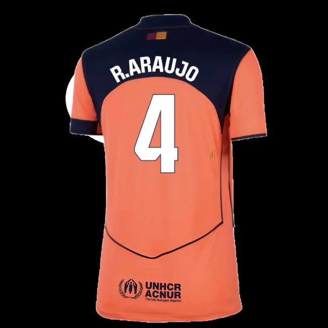 2025-2026 Barcelona Third Shirt (Womens) (R.Araujo 4) — Buy Online