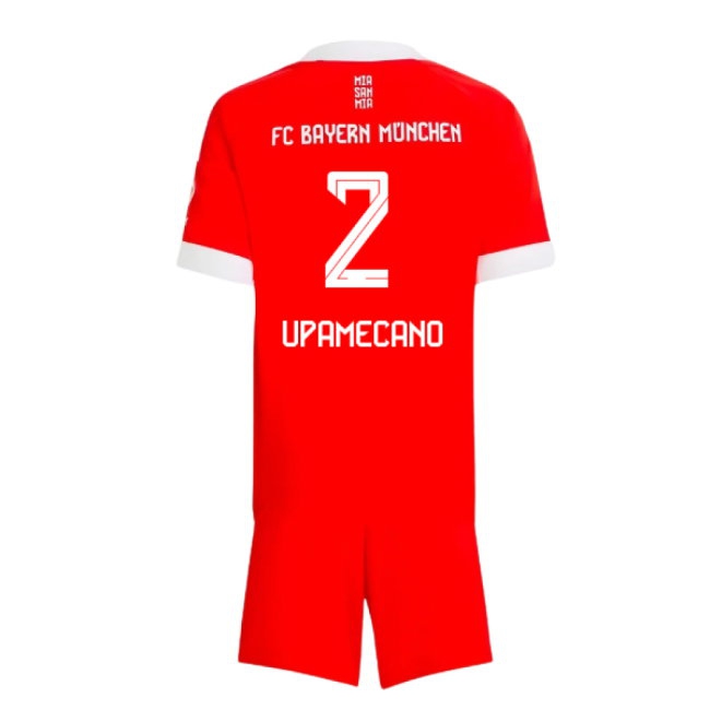 2025-2026 Bayern Munich Home Mini Kit (Upamecano 2) — Shop Online