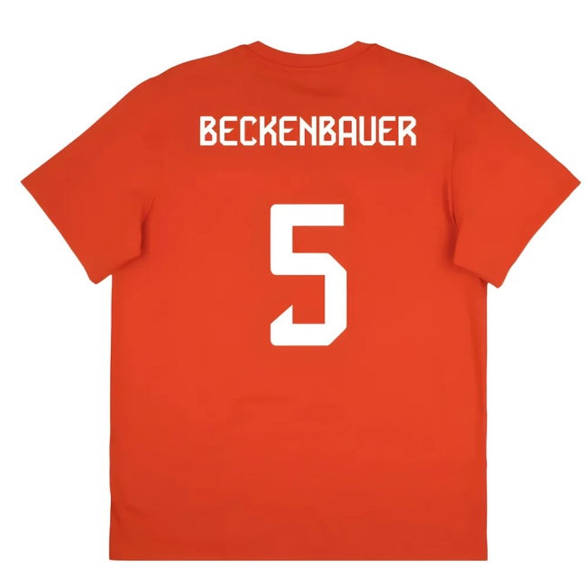 2025-2026 Bayern Munich Seasonal Graphic Tee (Red) (Beckenbauer 5) — Buy Now