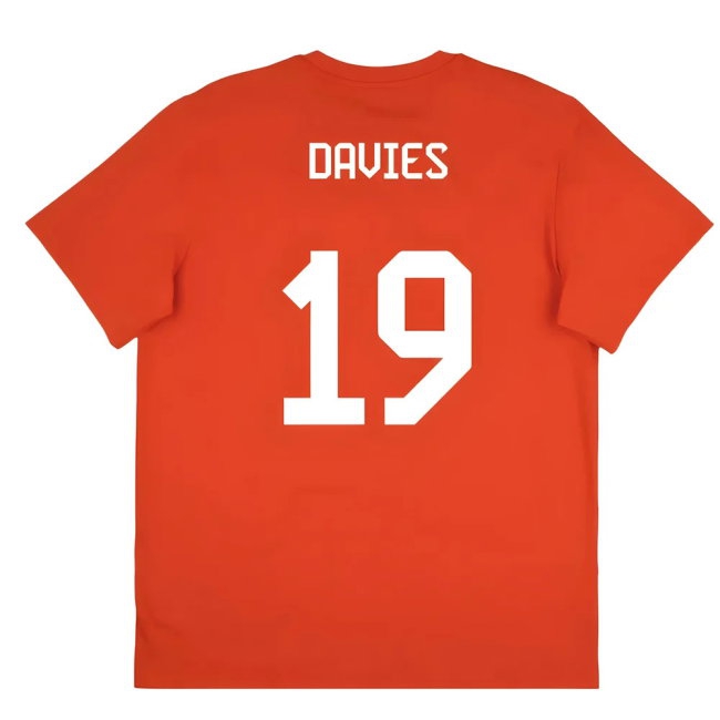 2025-2026 Bayern Munich Seasonal Graphic Tee (Red) (Davies 19) — Buy Online