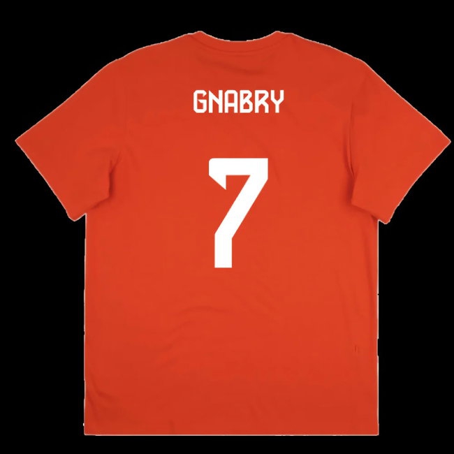 2025-2026 Bayern Munich Seasonal Graphic Tee (Red) (Gnabry 7) — Shop Online