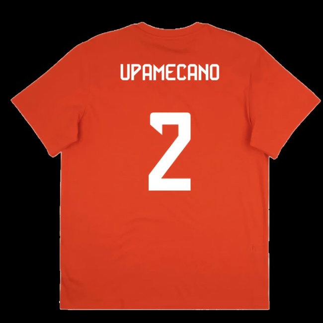2025-2026 Bayern Munich Seasonal Graphic Tee (Red) (Upamecano 2) — Buy Now