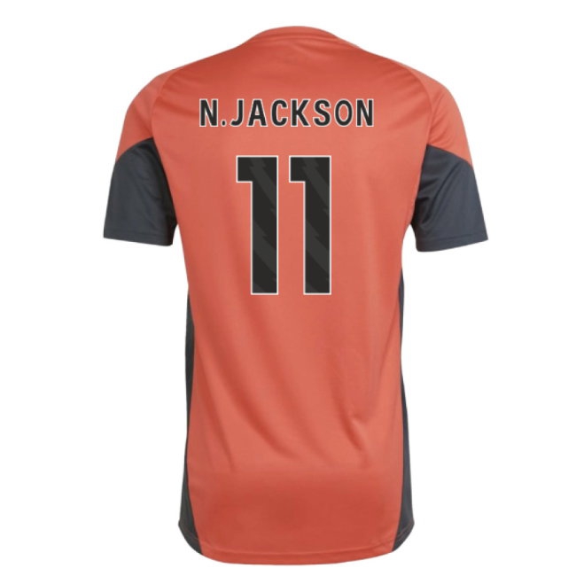 2025-2026 Bayern Munich Training Shirt (Easy Coral) (N.Jackson 11) — Buy Now