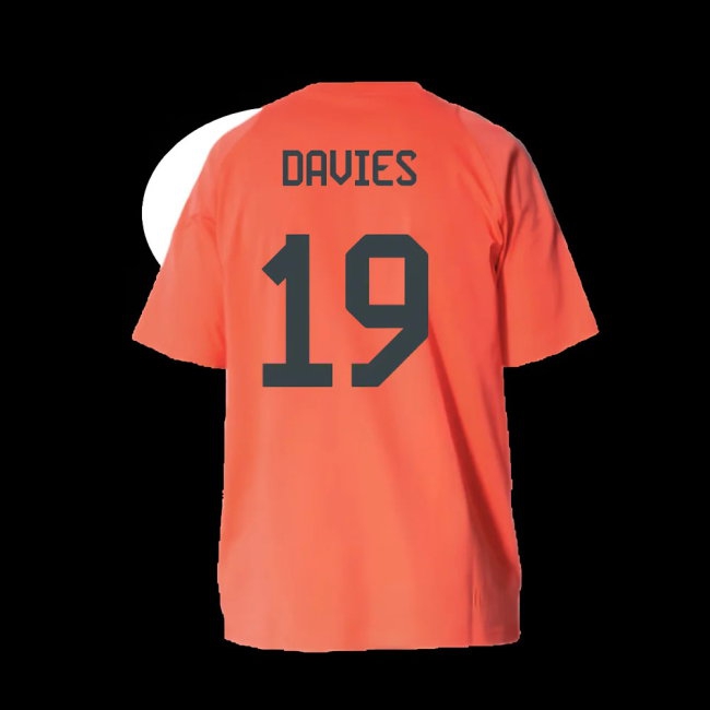 2025-2026 Bayern Munich Training Tee (Easy Coral) - Kids (Davies 19) — Shop Online