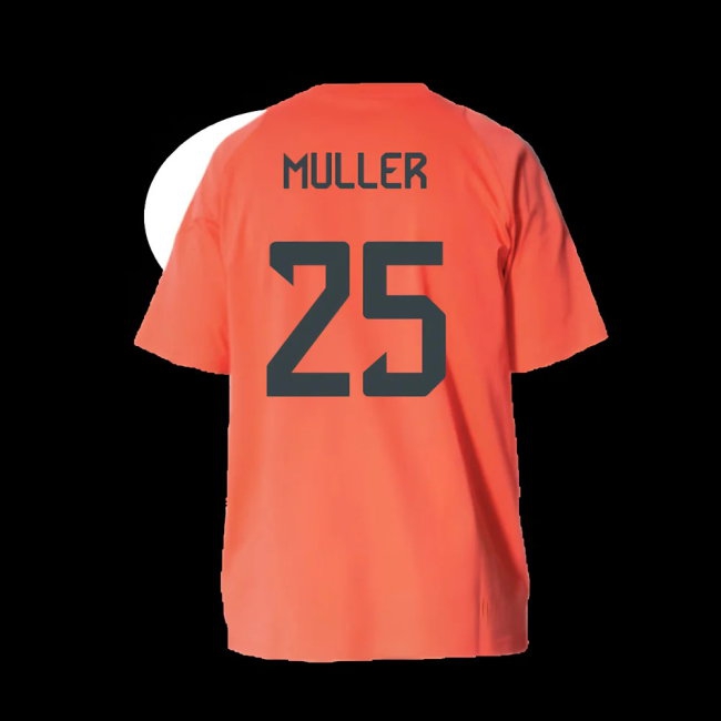 2025-2026 Bayern Munich Training Tee (Easy Coral) - Kids (Muller 25) — Shop Online
