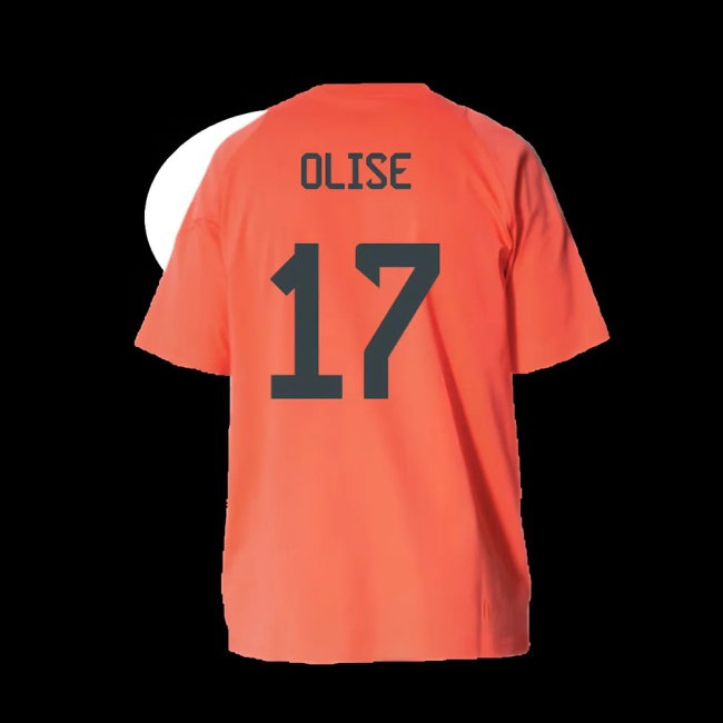 2025-2026 Bayern Munich Training Tee (Easy Coral) - Kids (Olise 17) — Buy Online