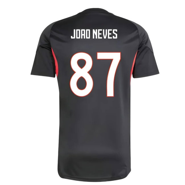 2025-2026 Benfica Training Jersey (Black) (Joao Neves 87) — Buy Now