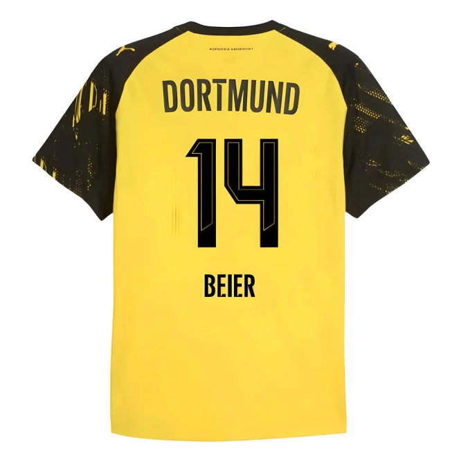 2025-2026 Borussia Dortmund Player Version Home Shirt (Beier 14) — Shop Now