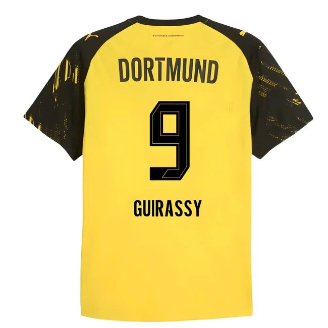 2025-2026 Borussia Dortmund Player Version Home Shirt (Guirassy 9) — Shop Online