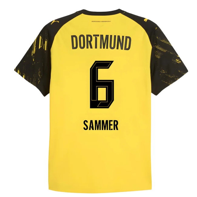 2025-2026 Borussia Dortmund Player Version Home Shirt (Sammer 6) — Shop Now