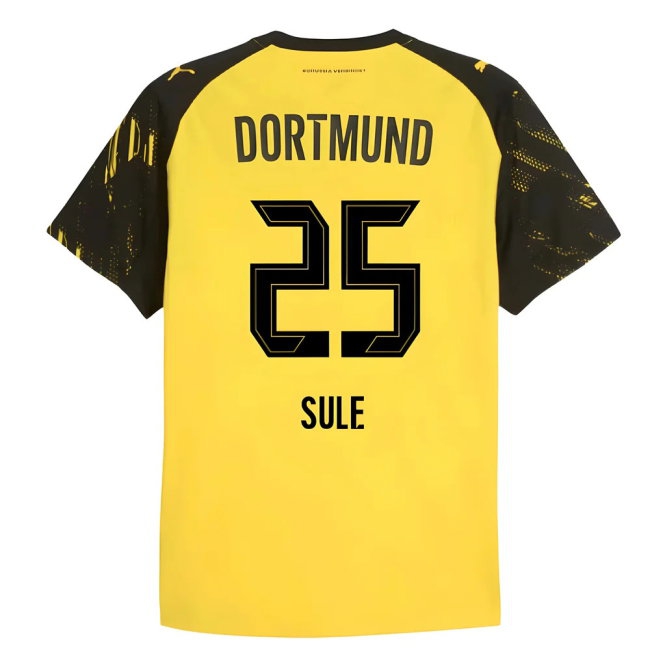 2025-2026 Borussia Dortmund Player Version Home Shirt (Sule 25) — Buy Now