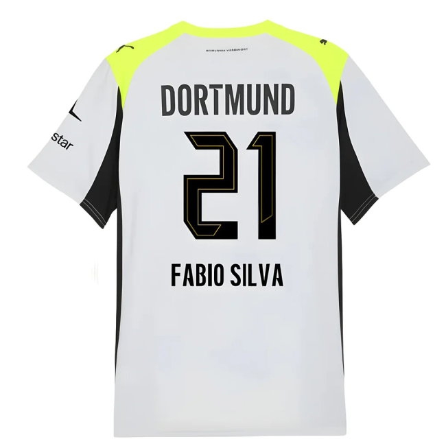 2025-2026 Borussia Dortmund Away Shirt (Fabio Silva 21) — Buy Online