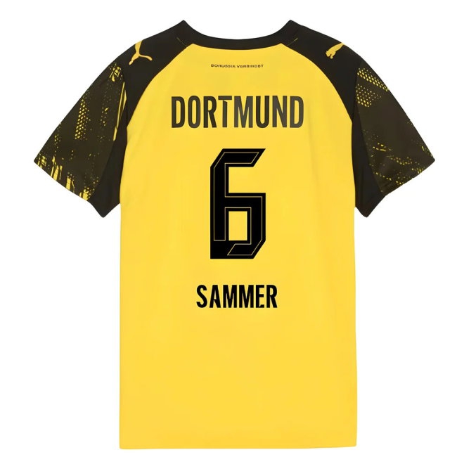 2025-2026 Borussia Dortmund Home Shirt (Kids) (Sammer 6) — Buy Online