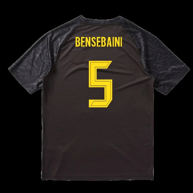 2025-2026 Borussia Dortmund Warm Up Jersey (Black) (Bensebaini 5) — Shop Now