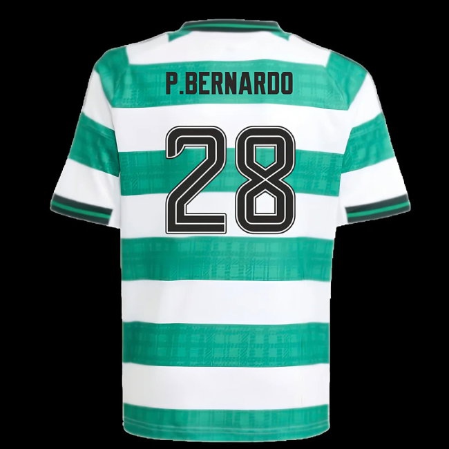 2025-2026 Celtic Home Shirt - Kids (P.Bernardo 28) — Buy Now