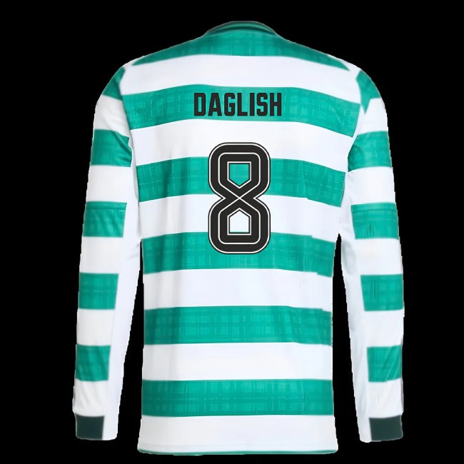 2025-2026 Celtic Long Sleeve Home Shirt (Daglish 8) — Shop Online