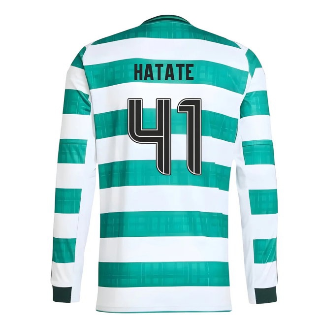 2025-2026 Celtic Long Sleeve Home Shirt (Hatate 41) — Shop Online