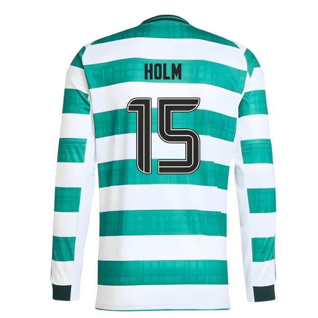 2025-2026 Celtic Long Sleeve Home Shirt (Holm 15) — Shop Online