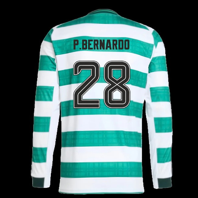 2025-2026 Celtic Long Sleeve Home Shirt (P.Bernardo 28) — Shop Now