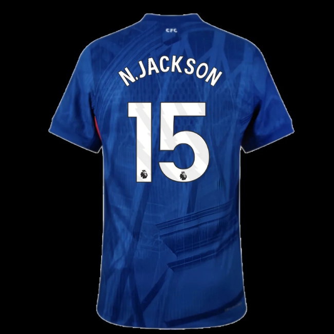2025-2026 Chelsea Home Player Version Shirt (N.Jackson 15) — Buy Online